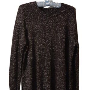 Loft women’s Black Marled Knit Sweater size xs